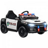 Qaba Voiture De Police Electrique Pour Enfants, Alimentee Par Batterie 12 V