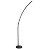 Lampe à pied Gentle Bend de Dainolite avec fini noir mat et ampoule à DEL de 22 W