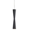 Luminaire suspendu Percita de Dainolite avec fini noir mat et ampoule à DEL de 5 W