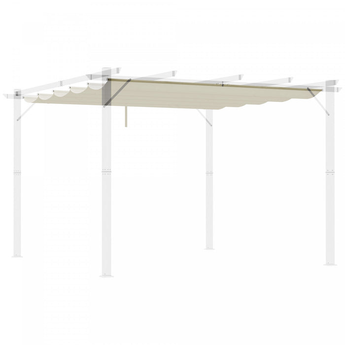 Outsunny Toit De Rechange Pour Pergola De 9.8' X 9.8', Blanc Creme