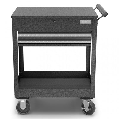 Gladiator 2-Drawer Utility Cart - Silver Tread|Chariot utilitaire à 2 tiroirs de Gladiator - bande de roulement argentée