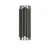 Grande applique murale Weslyn de Dainolite avec fini noir mat et 2 ampoules