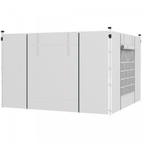 Outsunny Parois Laterales D'auvent Instantane Avec Fenetres Et Portes, Pour Auvent Pop-up De 10' X 1