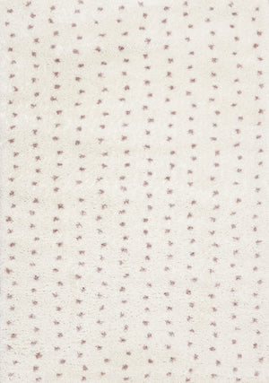 Carpette douce Taylor à motif de pois - 5 pi 3 po x 7 pi 7 po