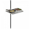 Grill Pivotant Outsunny pour Feu de Camp, Grille de Cuisson Ajustable a 360°