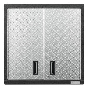 Armoire murale GearBox de série Premier de 30 po de Gladiator - bande de roulement argentée