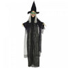 Homcom Accessoire D'halloween Sorciere Noire Avec Yeux Lumineux