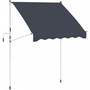 Outsunny 6.6'x5' Abri Solaire Retractable Manuel, Noir