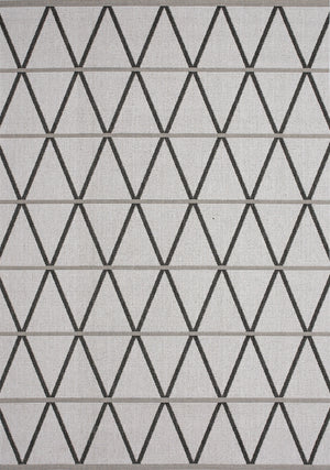 Carpette Jackson à motif de diamants pour l’intérieur et l'extérieur - 5 pi 3 po x 7 pi 7 po