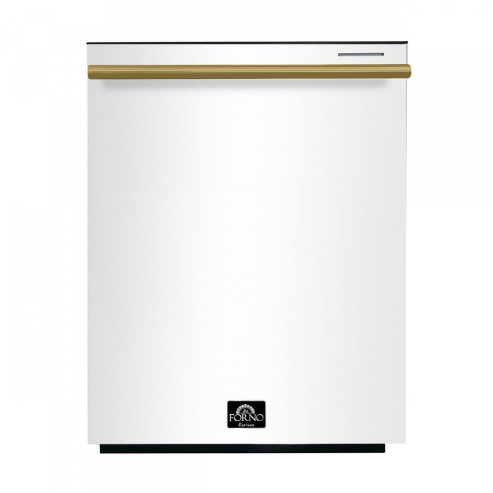 Lave-vaisselle encastrable Pozzo de 24 po, cuve haute, commande sur le dessus, blanc, 49 dBA – FDWBI8067-24WHT