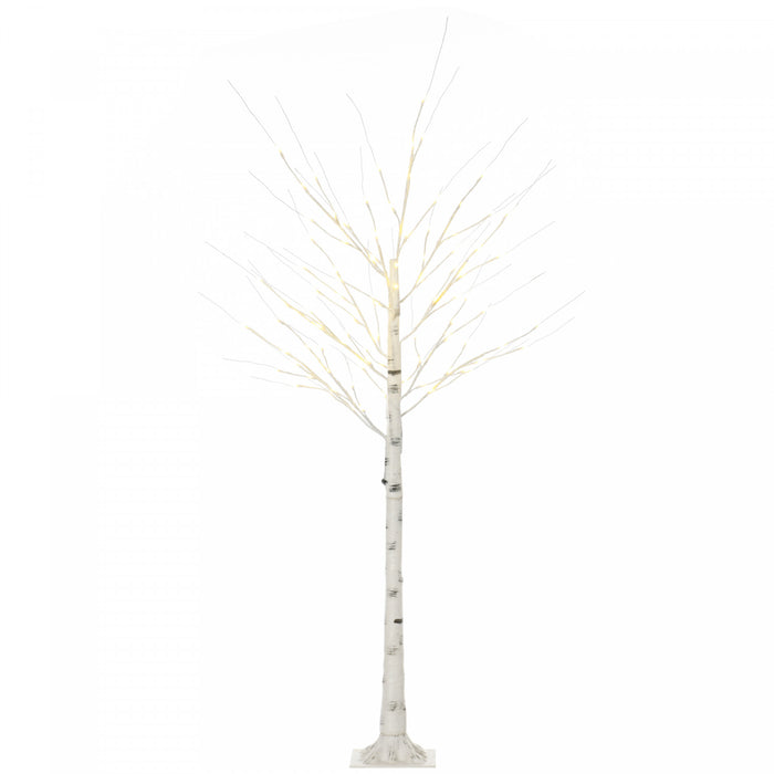 Homcom Bouleau Blanc Artificiel De 6 Ft Pour Exterieur