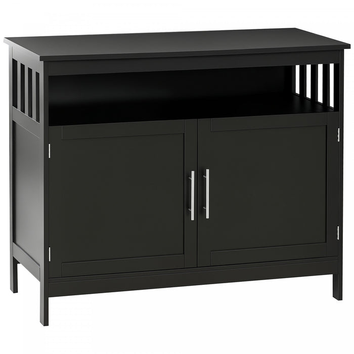 HOMCOM Buffet de Cuisine Armoire Console Bois Rangement