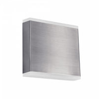 Applique murale Emery de Dainolite en acrylique givré qui diffuse la lumière, avec fini chromé satiné et ampoule à DEL de 15 W