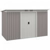 Outsunny Abri De Jardin En Metal 9' X 4' Avec Porte Coulissante, Vert Fonce