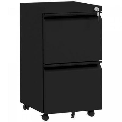 Vinsetto 2-drawer Vertical Filing Cabinet For Letter A4 Legal Size|Vinsetto Classeur Vertical A 2 Tiroirs Pour Lettre A4 Format Legal