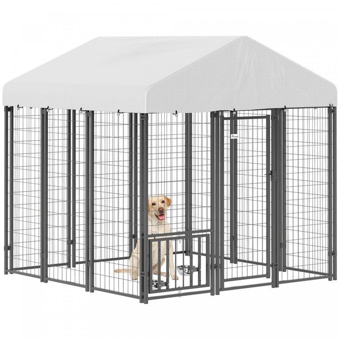 Niche D'exterieur Pour Chien Avec Gamelles, 5,9 X 5,9 X 6 Pi