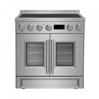 Cuisiniere a induction Torino de 30 po avec portes francaises, acier inoxydable – FFSIN0950-30