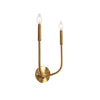 Applique murale Eleanor de Dainolite avec fini laiton antique et 2 ampoules