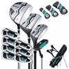 Ultimate Men's Complete Golf Club Set Golf Club Package Set Incl 460cc Avec Capuchon De Pluie Vert