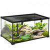 Terrarium De Reptiles En Verre Avec Thermometre Bassin D'eau
