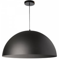 Grand luminaire suspendu Ofelia de Dainolite avec fini noir mat et 1 ampoule