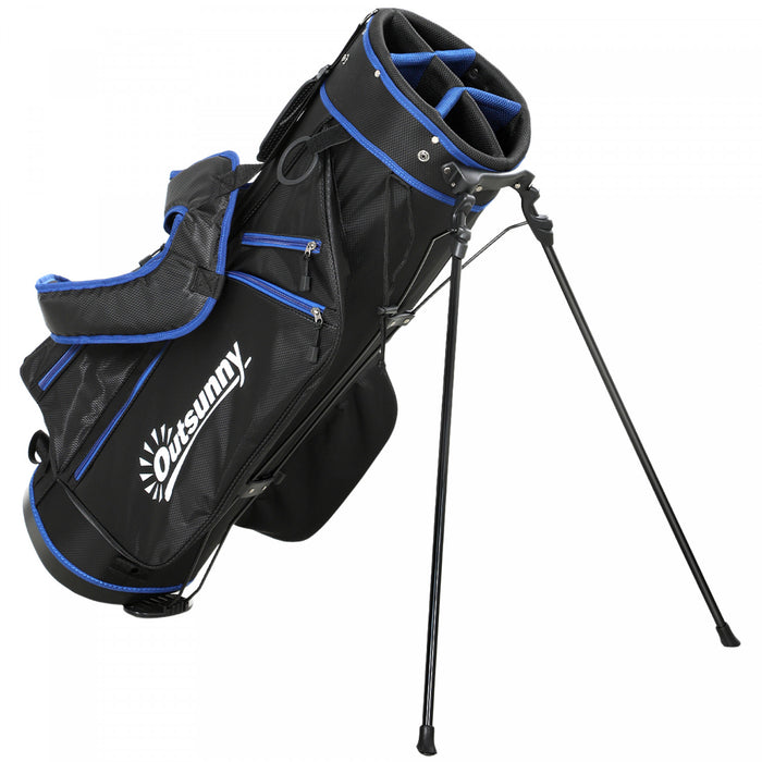 Sac de golf ultra-leger Outsunny, sac de golf tout temps pour hommes, bleu