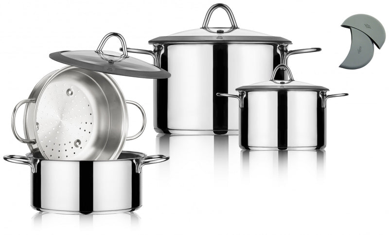 Arimi Milano Batterie De Cuisine Italienne 7 Pieces En Acier Inoxydable