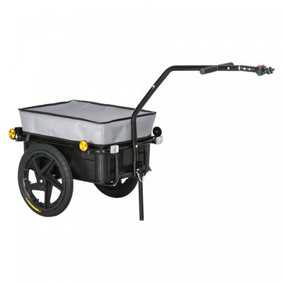 Aosom Multi-functional Bike Trailer With 16" Wheels, Grey