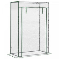 Outsunny Serre De Jardin Couverture En Pvc Avec Cadre En Acier Pour Serre 101,6 X 50,8 X 152,4 Cm Av