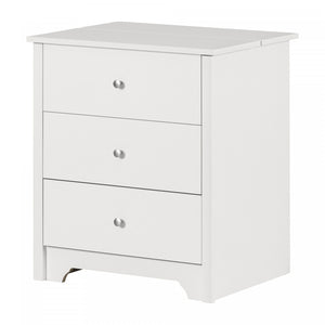 Vito Table De Nuit Avec Station De Chargement - Blanc Solide