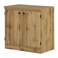  Petite armoire décorative Morgan à 2 portes - chêne nordique