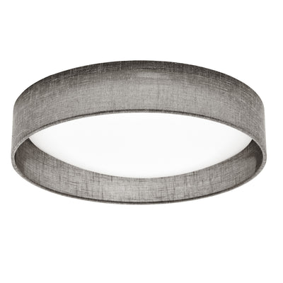 Dainolite Cfled Flush Mount 15" Grey Shade Lamp|Plafonnier affleuré Cfled de Dainolite de 15 po avec abat-jour gris