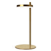 Lampe de table Fia de Dainolite avec fini laiton vieilli et 1 ampoule à DEL