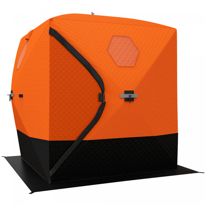 Outsunny Abri De Peche Sur Glace Avec Sac De Transport Pour 3 Personnes
