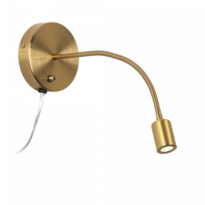 Dainolite Wynne LED Wall Sconce 3w Aged Brass Lamp|Applique murale Wynne de Dainolite avec fini laiton vieilli et ampoule à DEL de 3 W