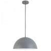Petit luminaire suspendu Ofelia de Dainolite avec fini gris et 1 ampoule