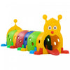 Qaba Tunnel Chenille Pour Enfants, Equipement De Jeu Exterieur Et Interieur Pour Enfants De 3 A 6 Ans, 6 Sections, Pour Garderie, Ecole Maternelle, Aire De Jeux, Multicolore