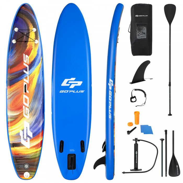 Planche A Pagaie Gonflable 335cm Goplus – Avec Pagaie En Aluminium