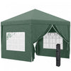 Outsunny 10'x10' Tente De Reception Tonnelle Avec Sac De Transport, Vert
