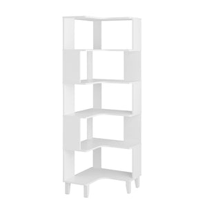 Bibliothèque en coin Nordik de Prepac - blanche