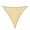 Outsunny Triangle 12' Canopee Voile D'ombrage Protection Uv Abri Exterieur Pour Pelouse Avec Sac De Transport Jardin Sable