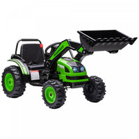 Aosom Voiture Electrique 6v Alimentee Par Batterie, Tracteur De Construction, Phare, Musique, Avance