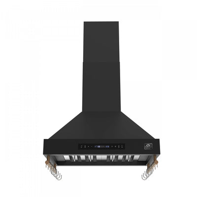 Forno Venezia 30 Inch Wall-Mounted Range Hood, Black-FRHWM5503-30BLK | Hotte de cuisiniere murale Venezia de 30 po, noir-FRHWM5503-30BLK