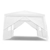 Costway Tonnelle Tente De Jardin Tente De Fete Tente De Reception Pavillon De Jardin Blanche Fenetres En Tube Acier Et Pe