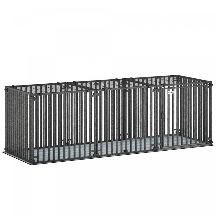 Cage de transport robuste de 83 pouces avec tapis de sol