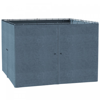Outsunny 10' X 10' Universal Gazebo Sidewall Set With 4 Panels Slate Grey|Outsunny 10' X 10' Universal Gazebo Avec 4 Panneaux, Gris Fonce