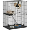 Cage pour Chat a 2 Niveaux Interieure avec Hamac pour 1-2 Chatons