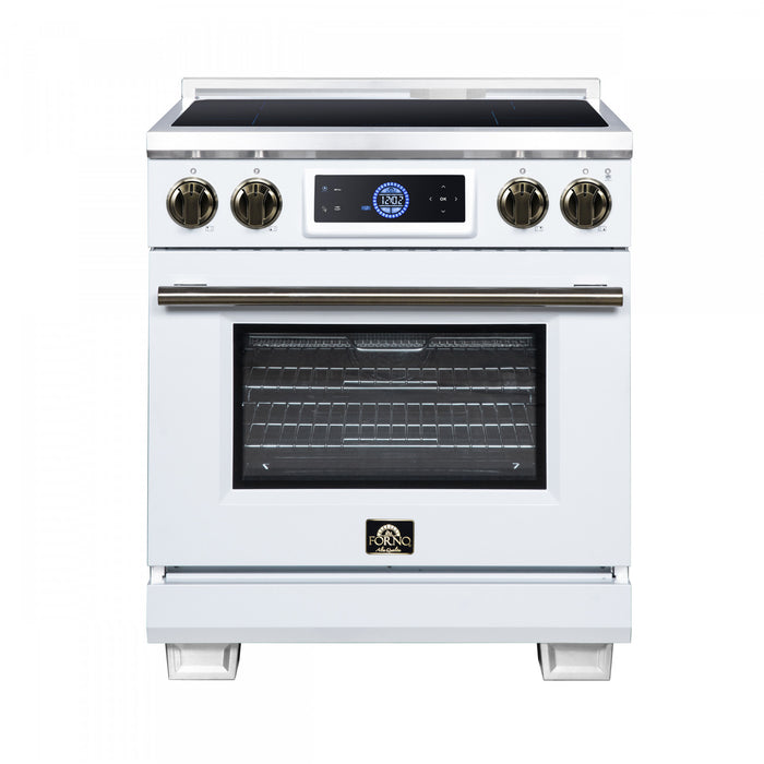 Cuisiniere a induction Forno Maximus 30 pouces, blanc, 4,32 pi³ - FFSIN0968-30WHT