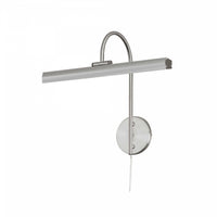 Lampe pour affichage d’image de Dainolite avec fini chromé satiné et ampoule de 24 W