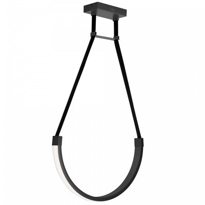 Dainolite Regan LED Pendant 30w Matte Black White Silicone Diffuser Lamp|Luminaire suspendu Regan de Dainolite en silicone blanc qui diffuse la lumière, avec fini noir mat et ampoule à DEL de 30 W